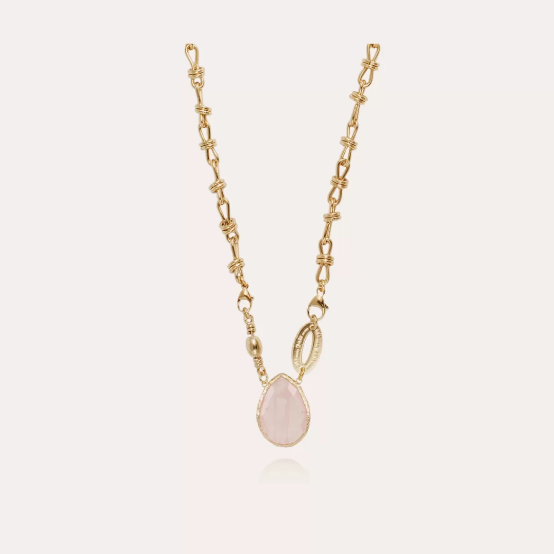 Gas Bijoux Collier Billy Dore-Quartz Rose
