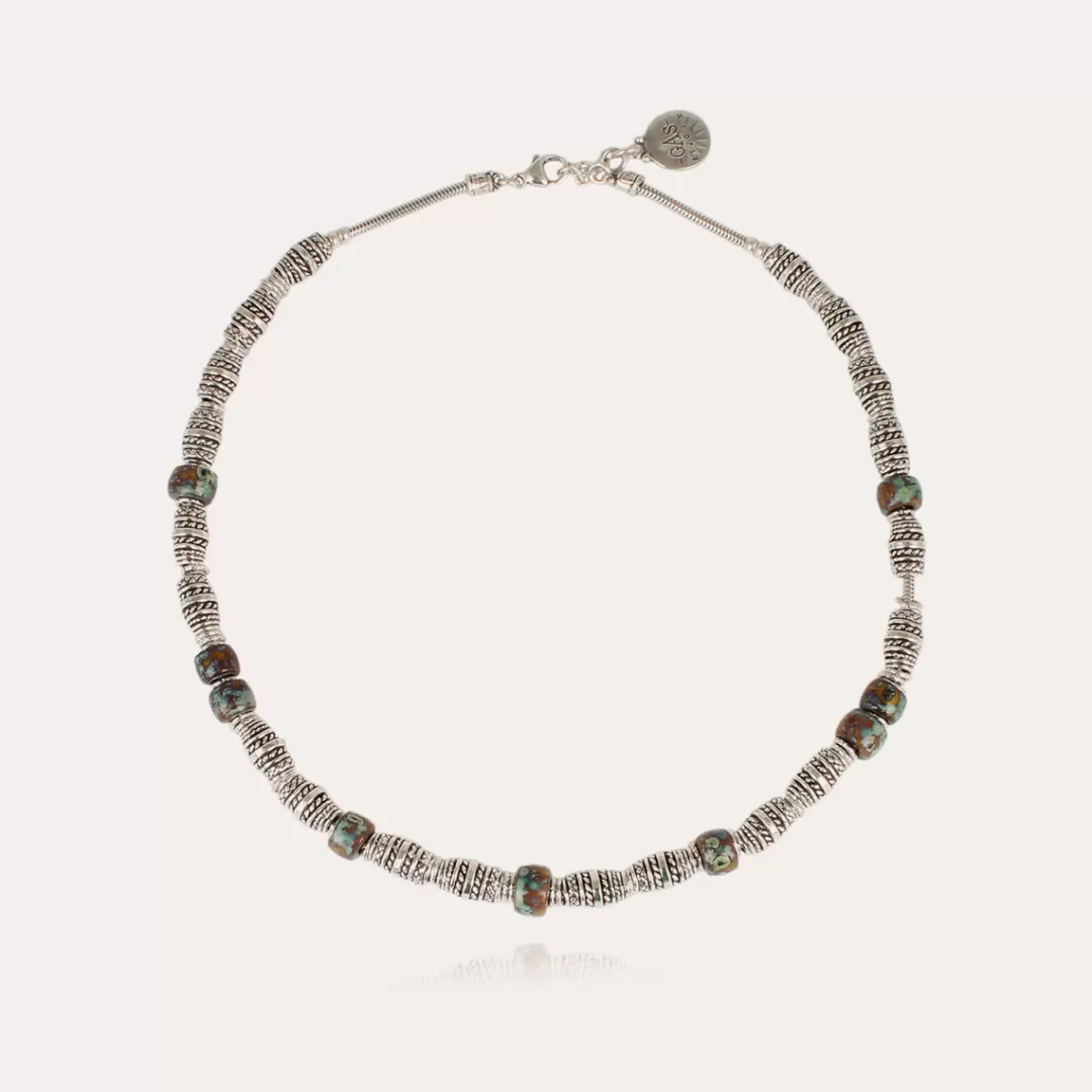 Gas Bijoux Collier Bob Homme Argente