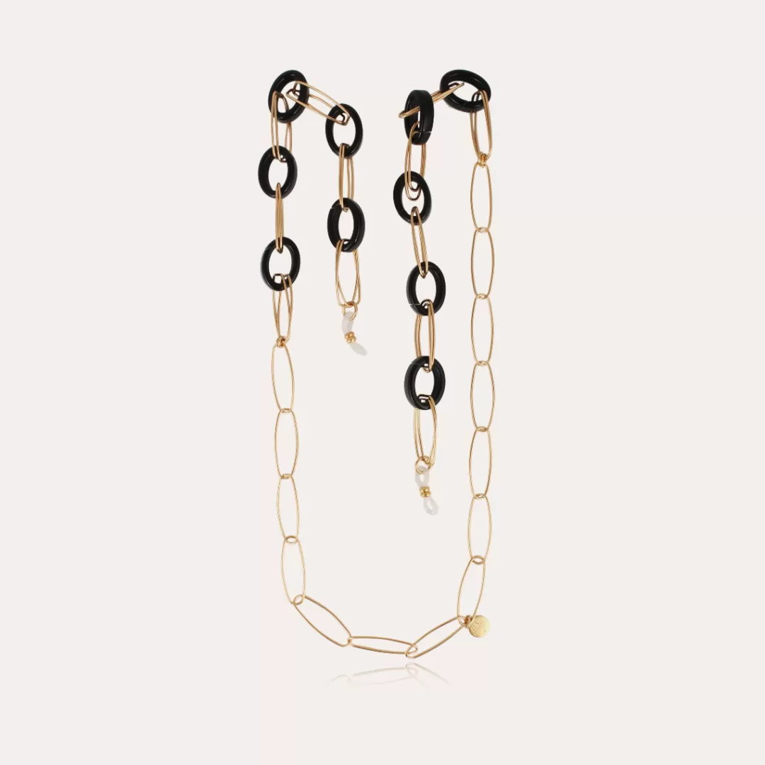 Gas Bijoux Collier Chaine De Lunettes Escale Petit Modele Acetate Doree