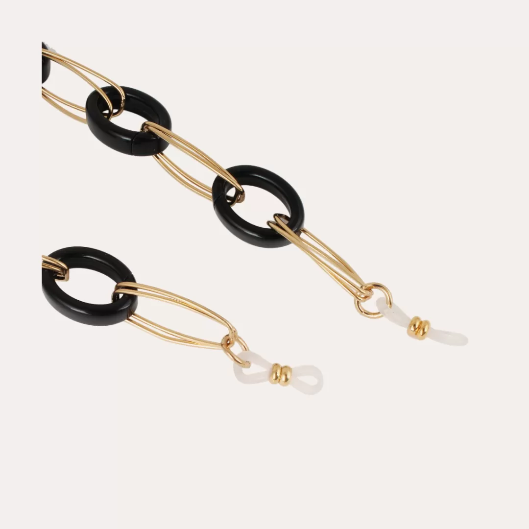Gas Bijoux Collier Chaine De Lunettes Escale Petit Modele Acetate Doree