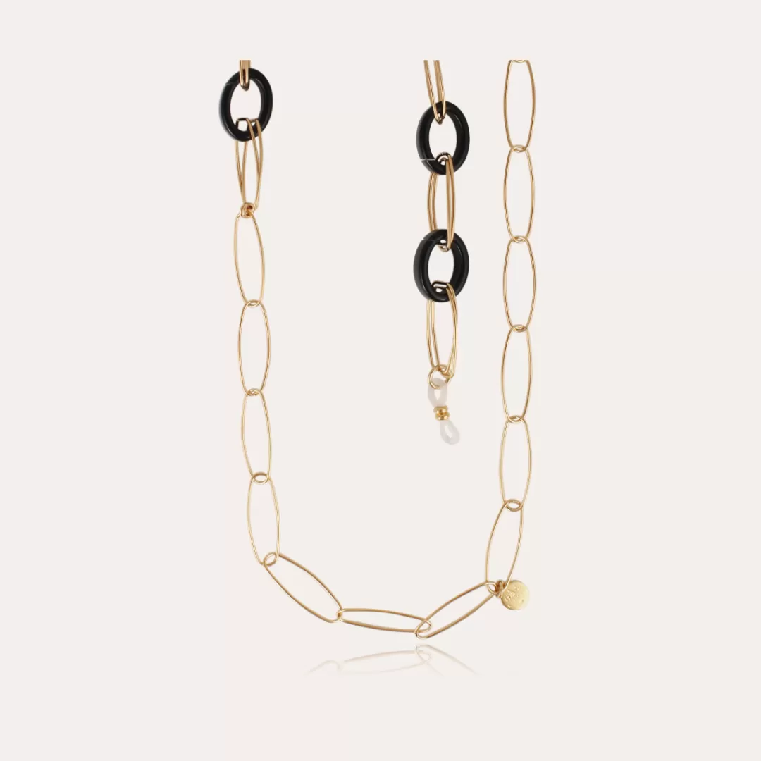 Gas Bijoux Collier Chaine De Lunettes Escale Petit Modele Acetate Doree