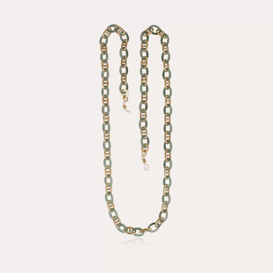 Gas Bijoux Collier Chaine De Lunettes Prato Petit Modele Acetate Doree