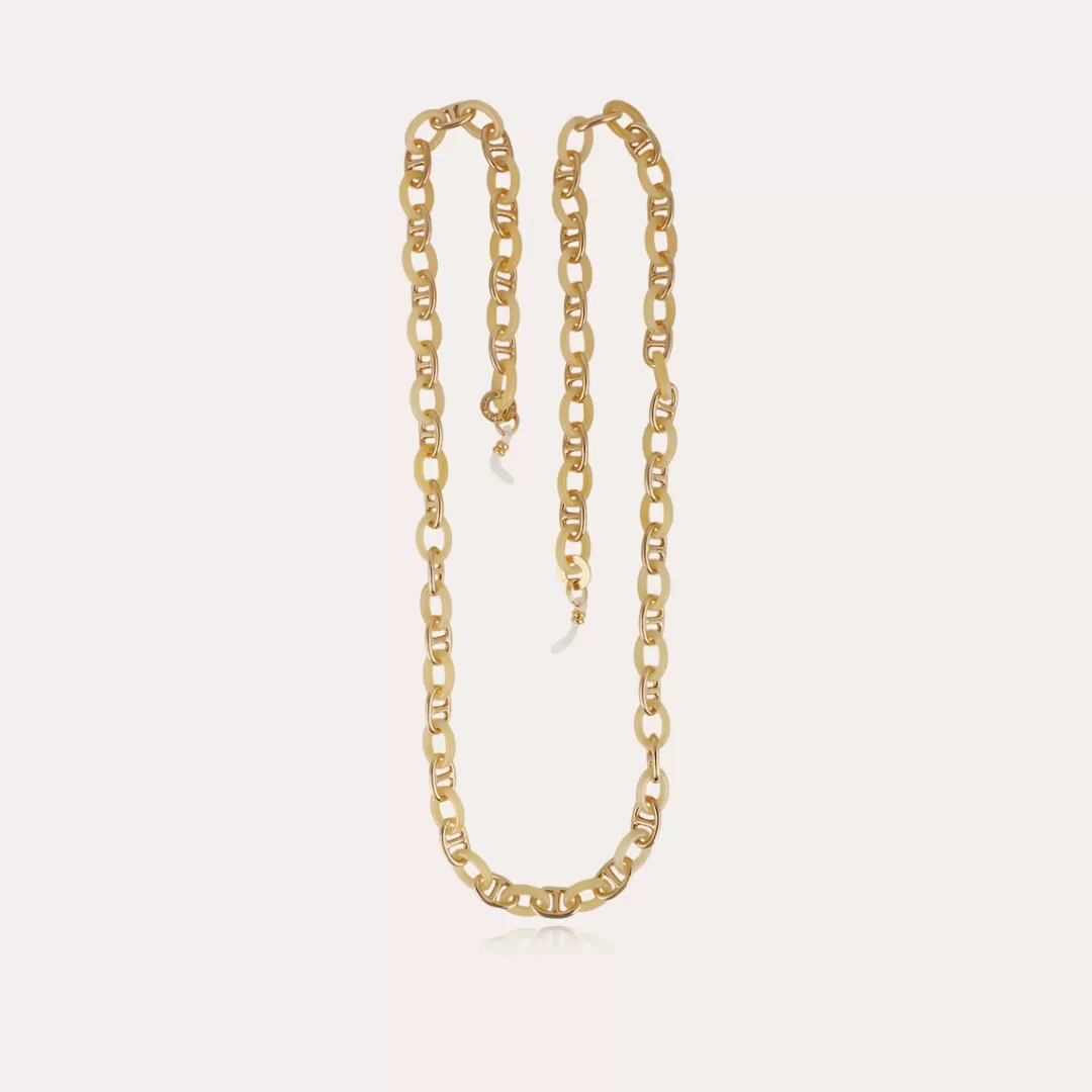 Gas Bijoux Collier Chaine De Lunettes Prato Petit Modele Acetate Doree