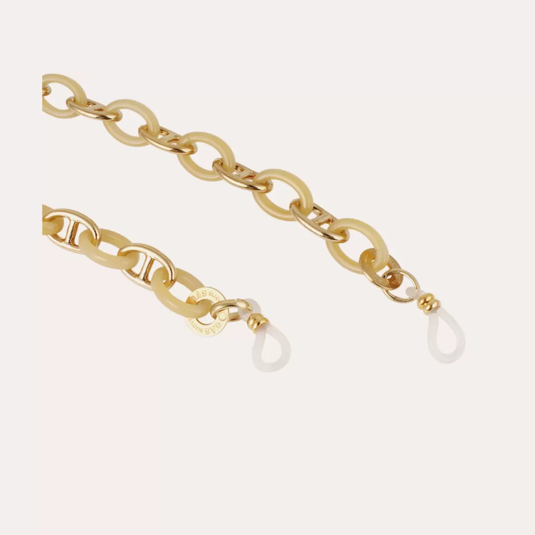Gas Bijoux Collier Chaine De Lunettes Prato Petit Modele Acetate Doree