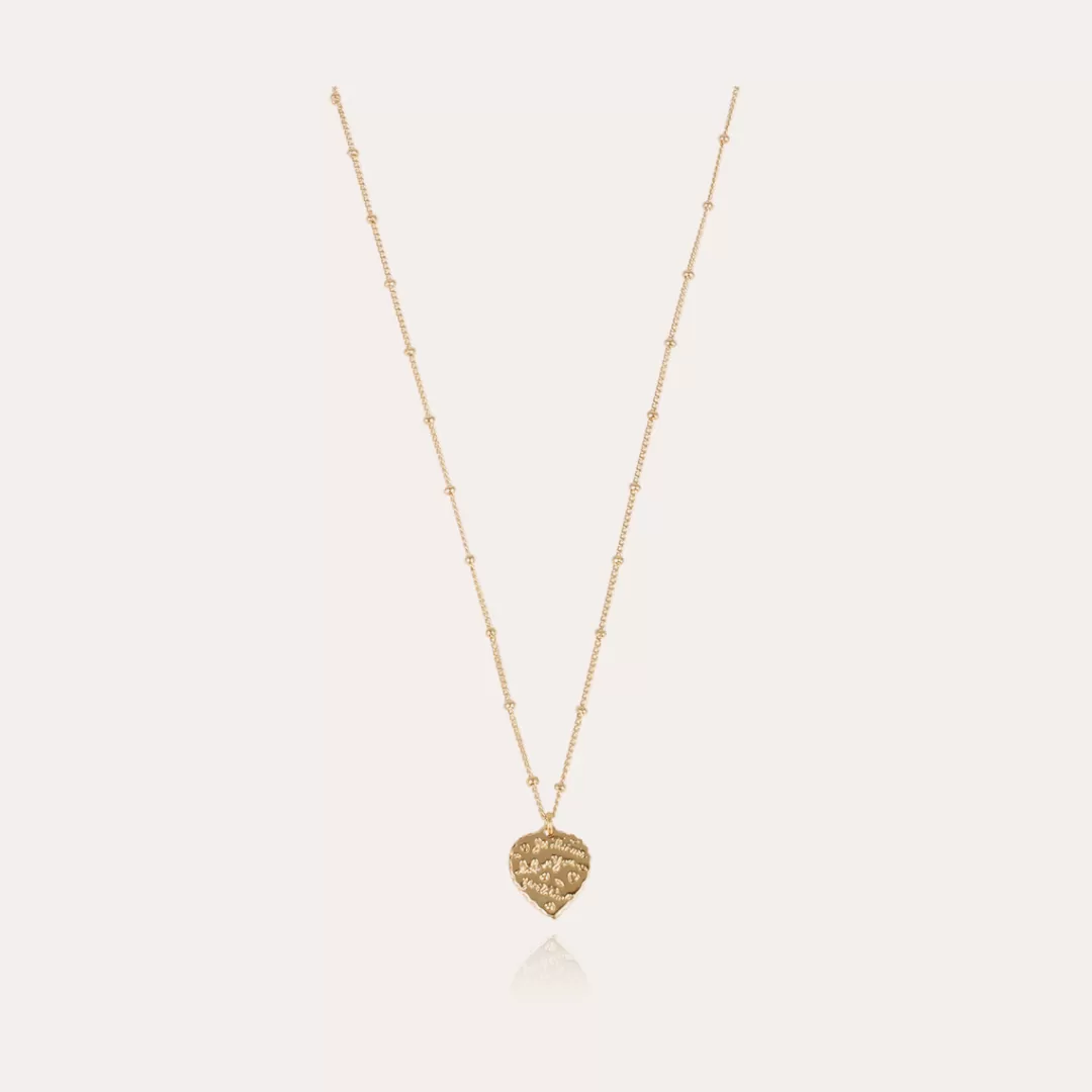 Gas Bijoux Collier Coeur Dore