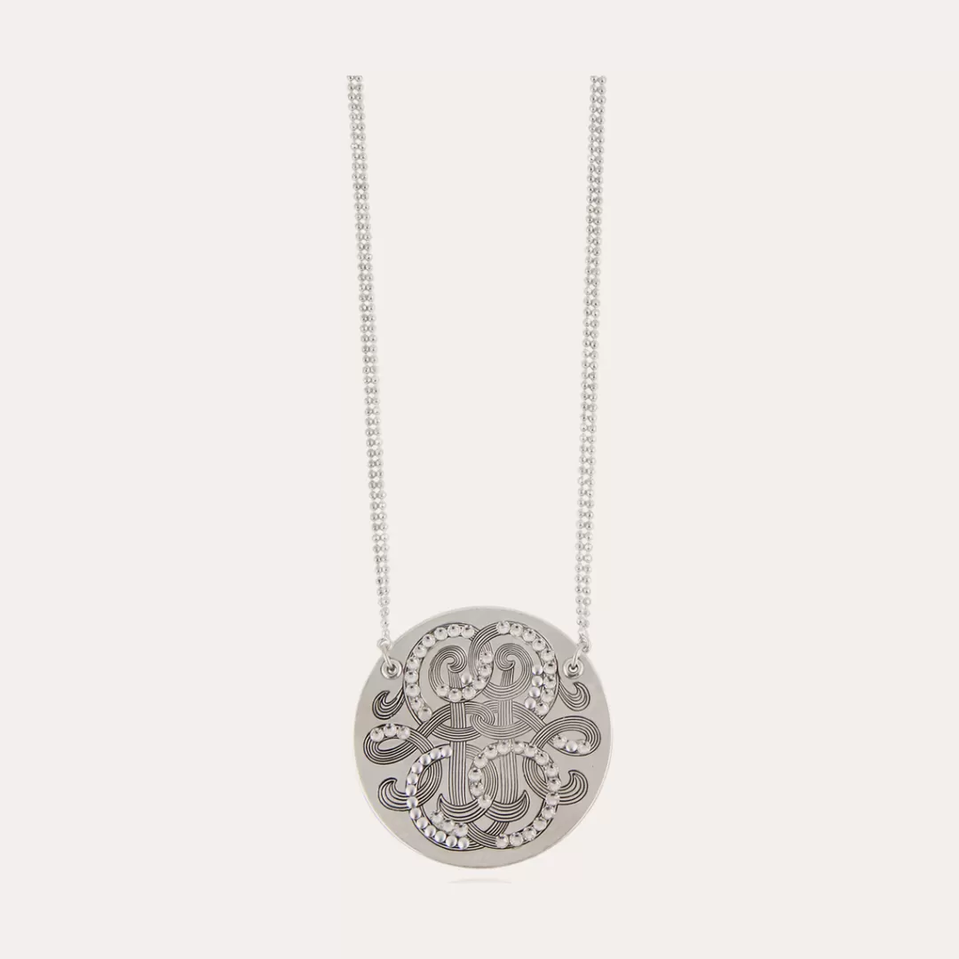 Gas Bijoux Collier Diva Strass Argente