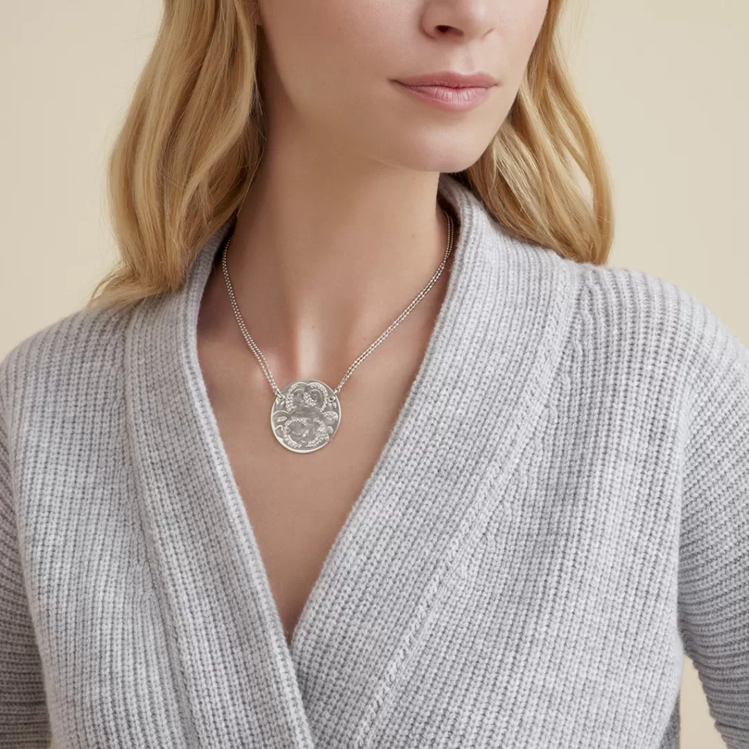 Gas Bijoux Collier Diva Strass Argente
