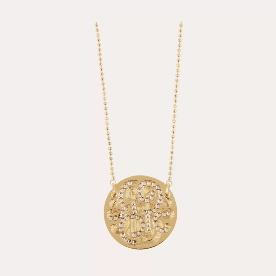 Gas Bijoux Collier Diva Strass Dore