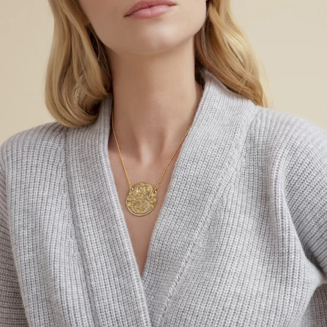 Gas Bijoux Collier Diva Strass Dore