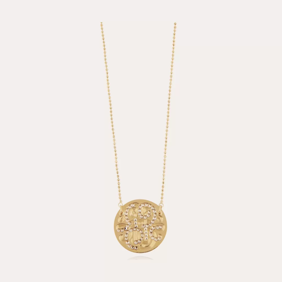 Gas Bijoux Collier Diva Strass Petit Modele Or