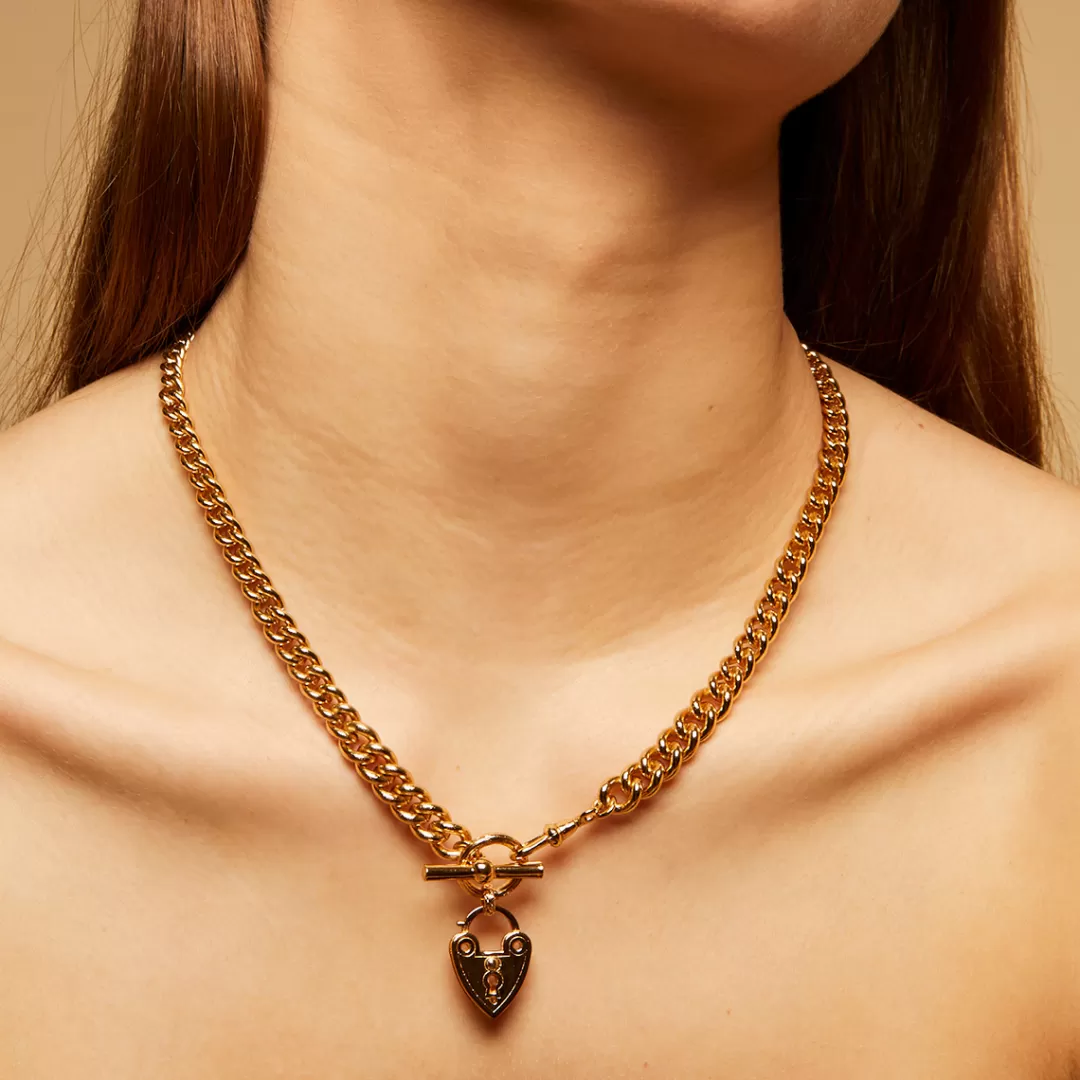 Gas Bijoux Collier Locked Dore