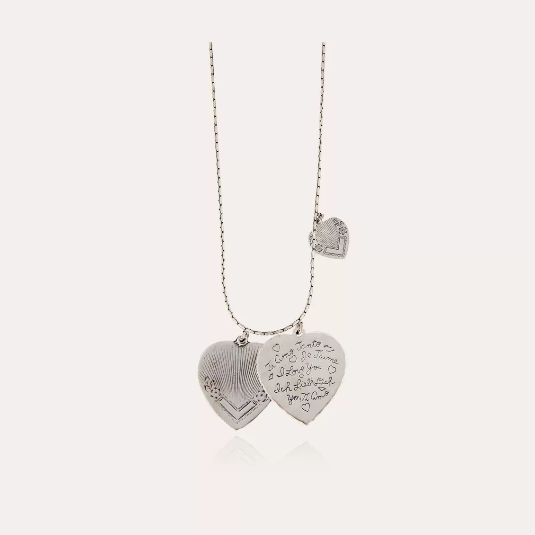 Gas Bijoux Collier Love Argente