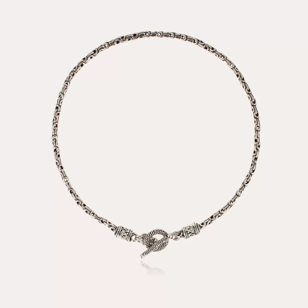 Gas Bijoux Collier Maglia Argente