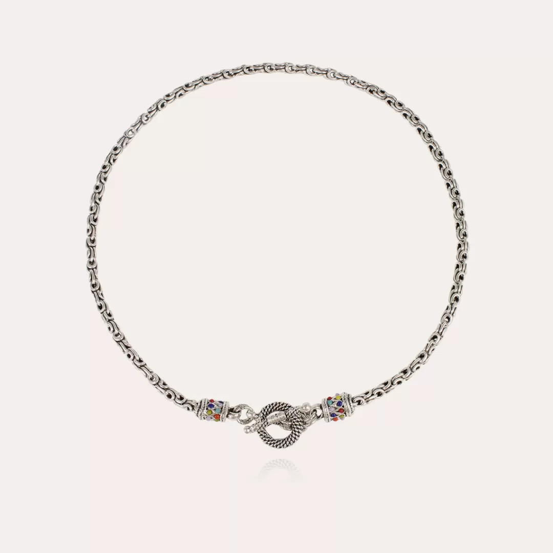 Gas Bijoux Collier Maglia Argente