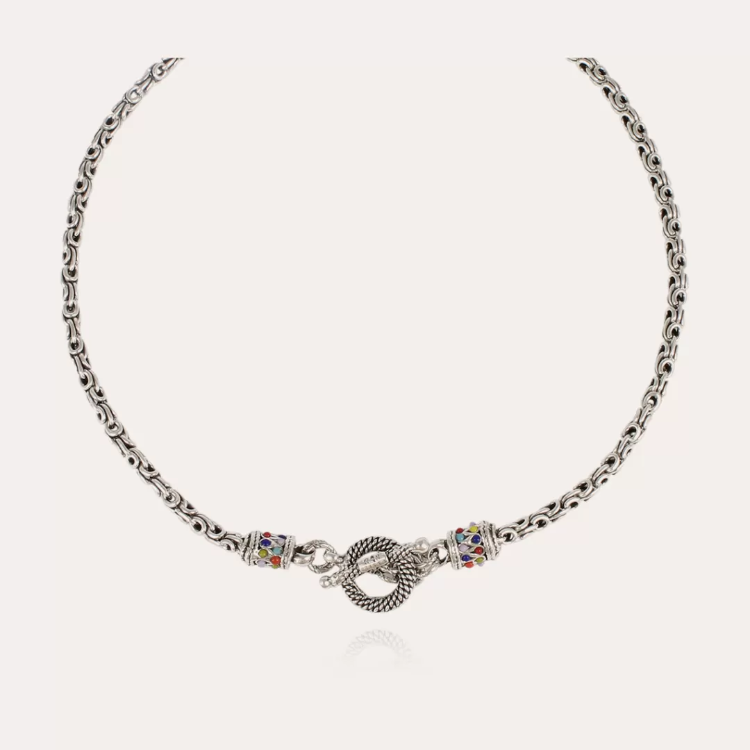 Gas Bijoux Collier Maglia Argente