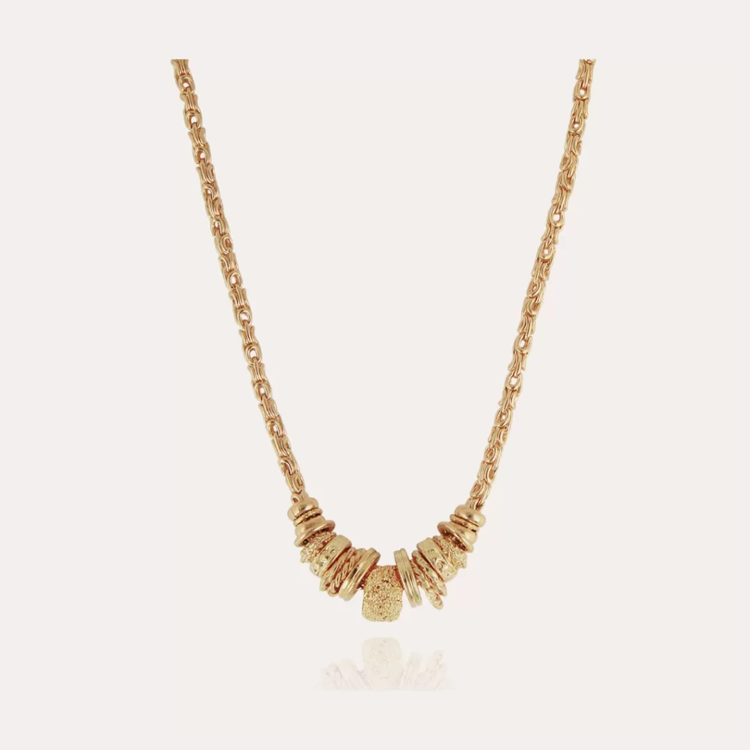 Gas Bijoux Collier Marquise Chaine Dore