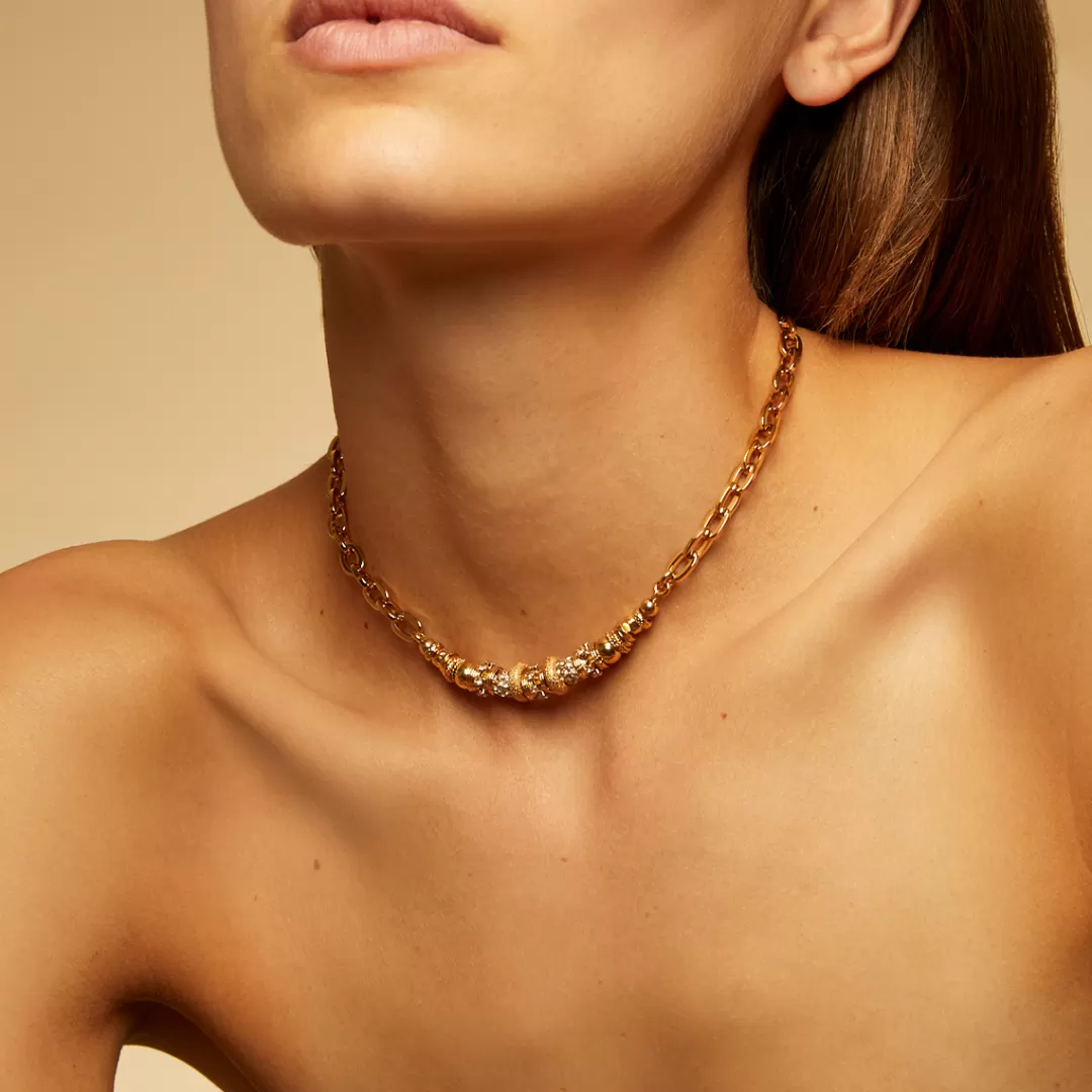 Gas Bijoux Collier Marquiza Chaine Dore