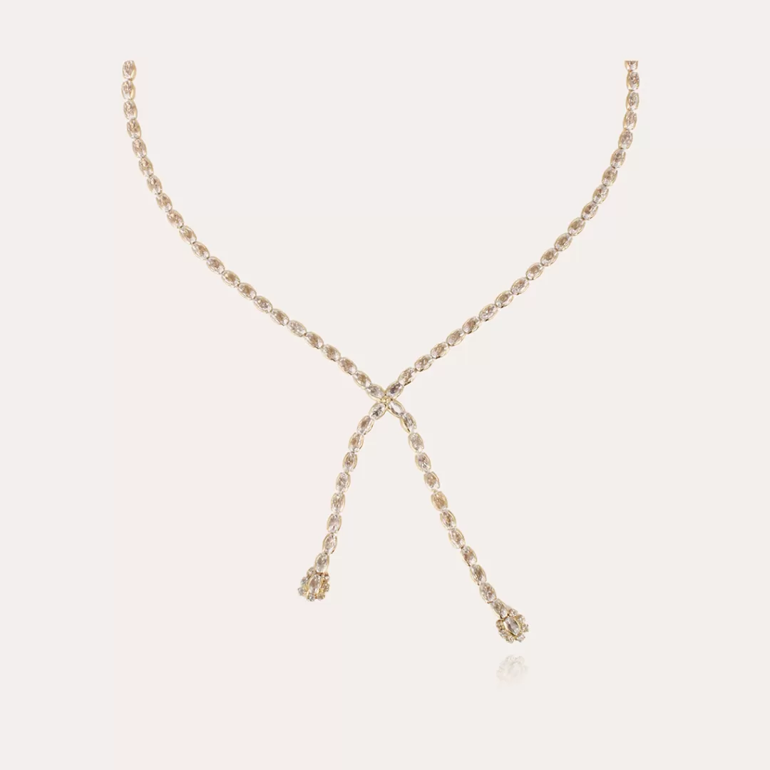 Gas Bijoux Collier Riviera Asymetrique Dore