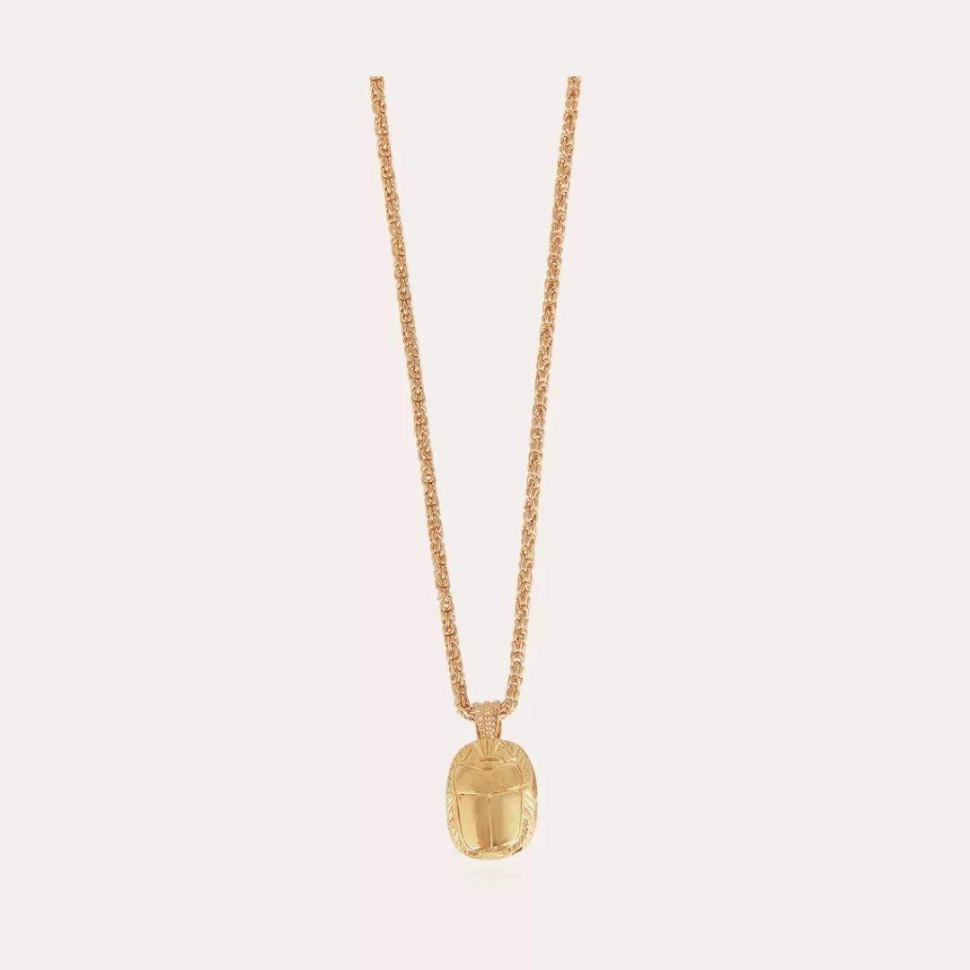 Gas Bijoux Collier Scarabee Dore
