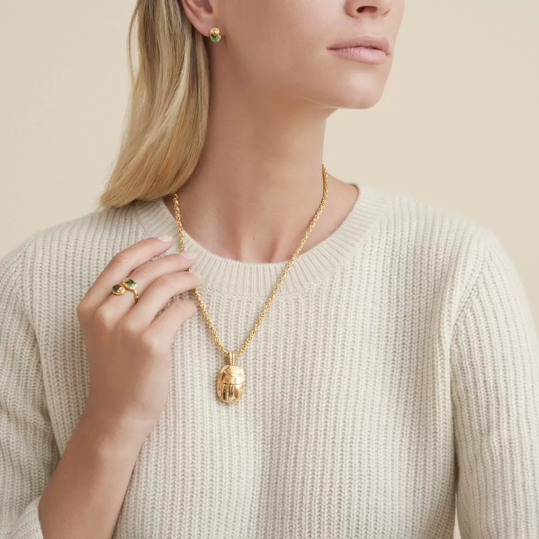 Gas Bijoux Collier Scarabee Dore