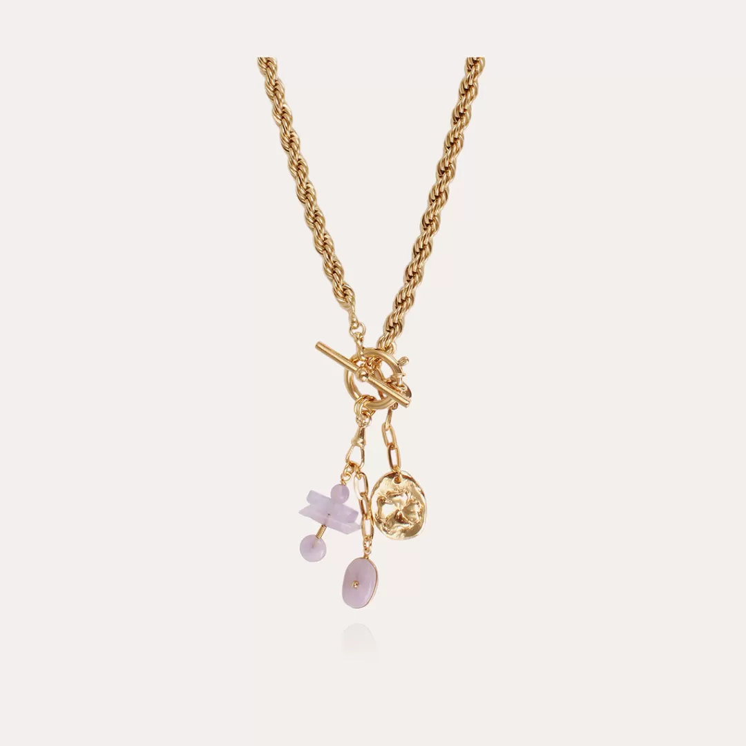 Gas Bijoux Collier Sueno Dore-Amethyste