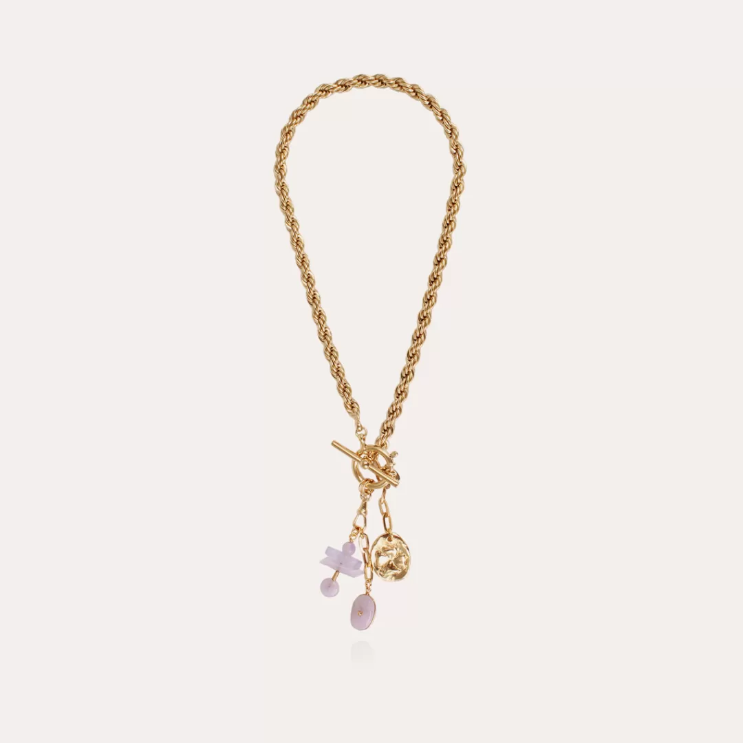 Gas Bijoux Collier Sueno Dore-Amethyste
