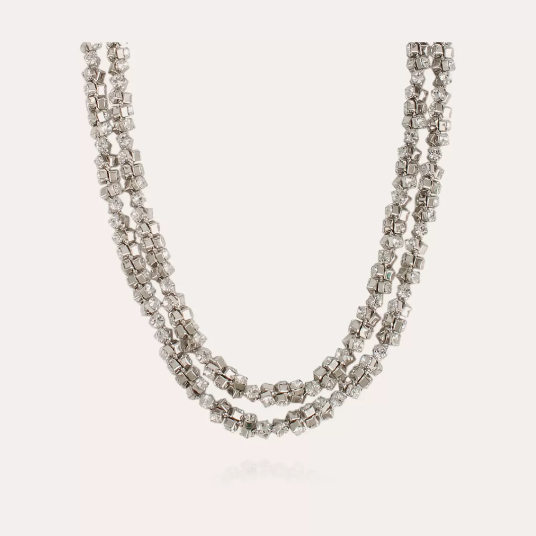 Gas Bijoux Collier Trevise Finition Rhodium