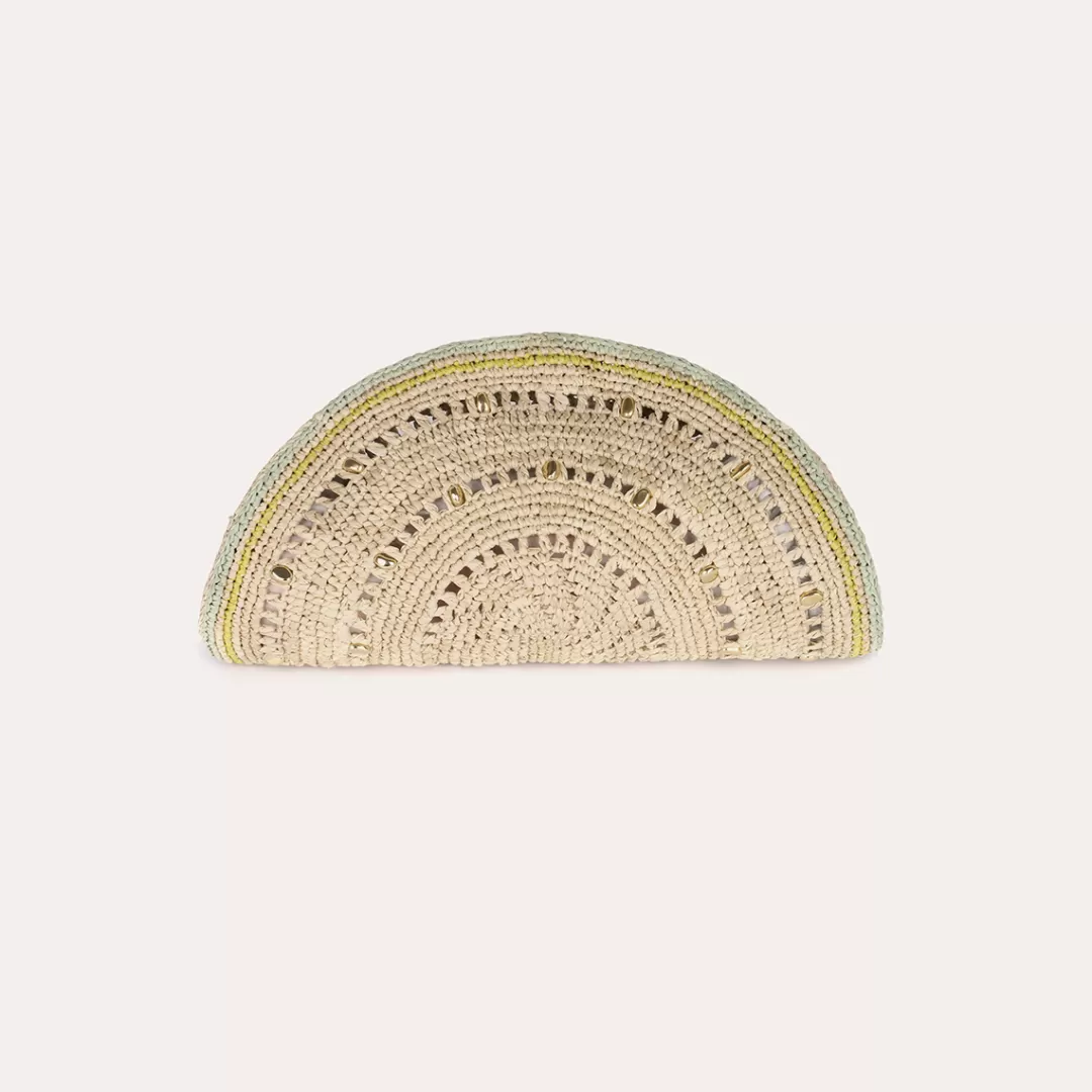 Gas Bijoux Pochette Sol Raffia