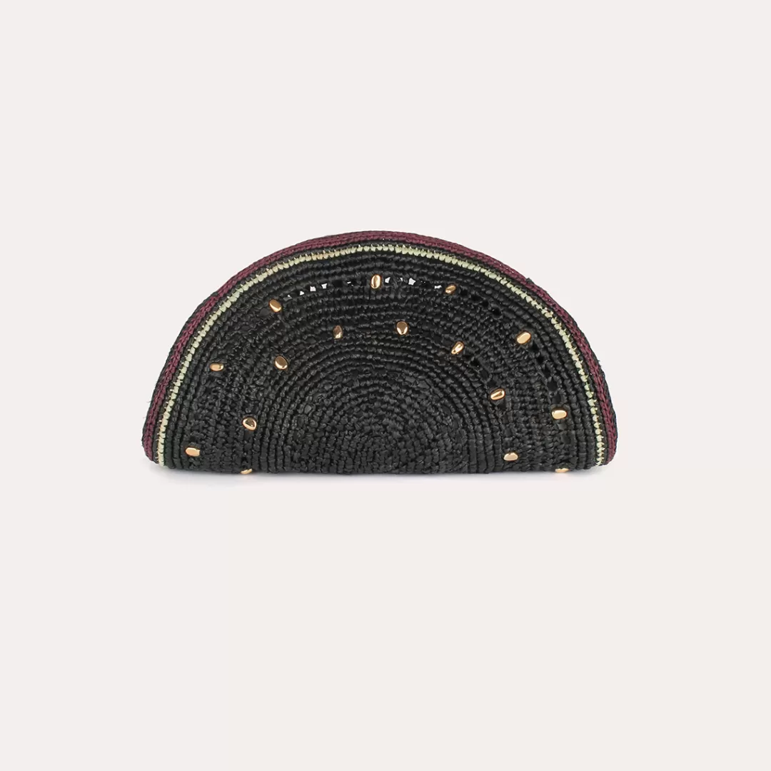 Gas Bijoux Pochette Sol Raphia