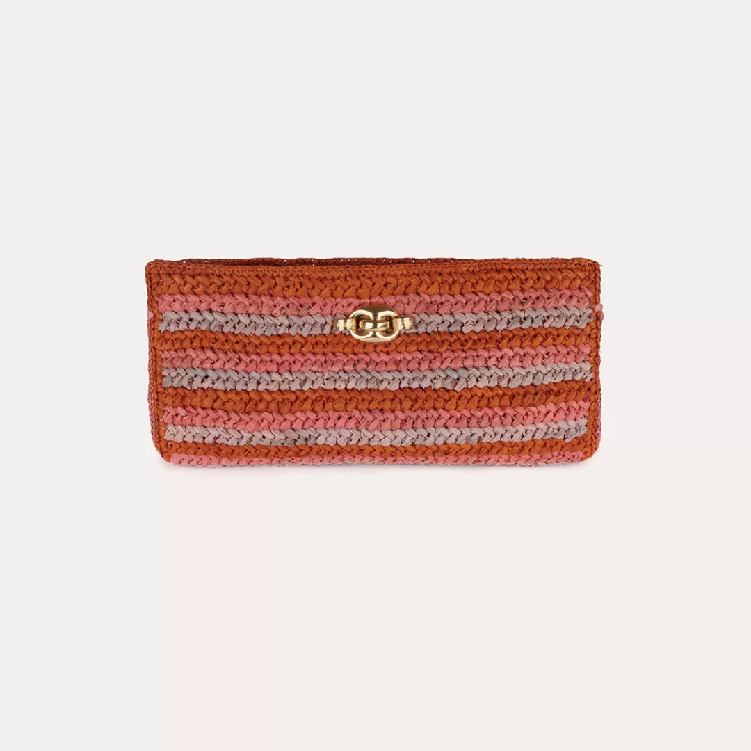 Gas Bijoux Pochette Uptown Raphia