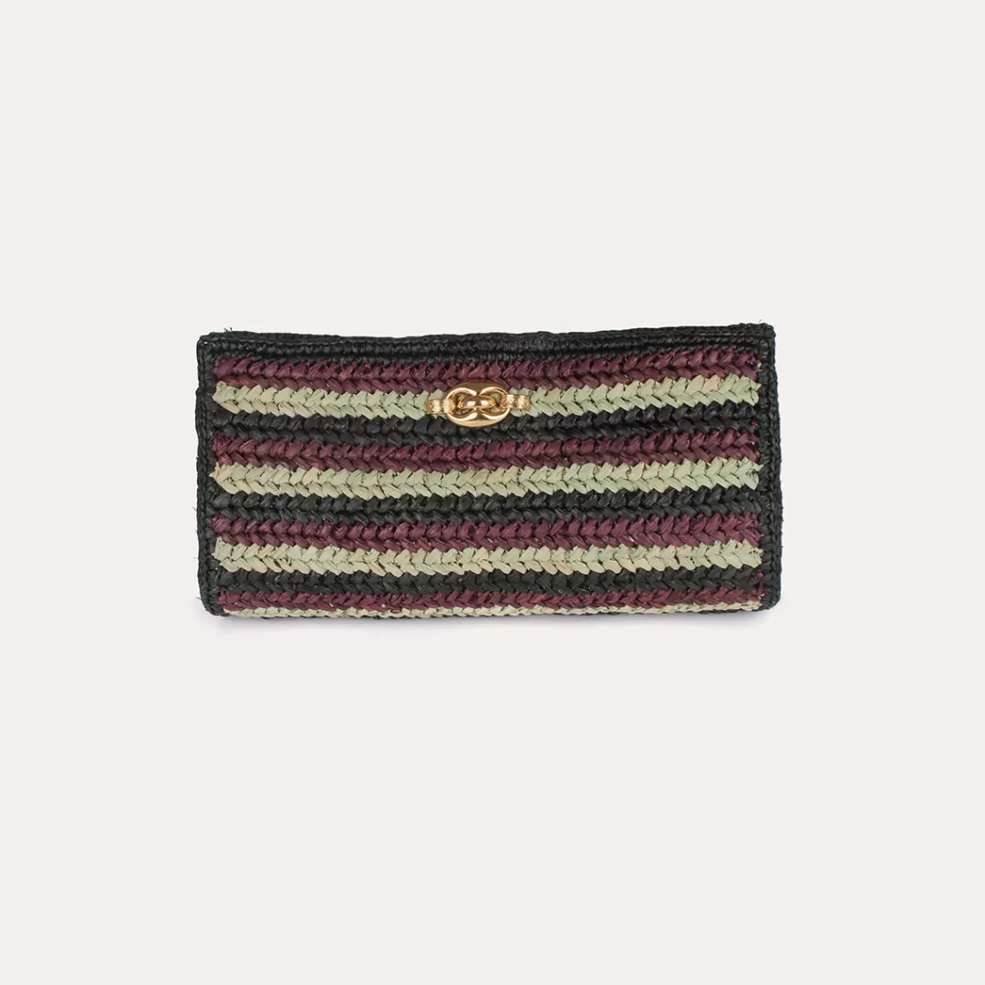 Gas Bijoux Pochette Uptown Raphia