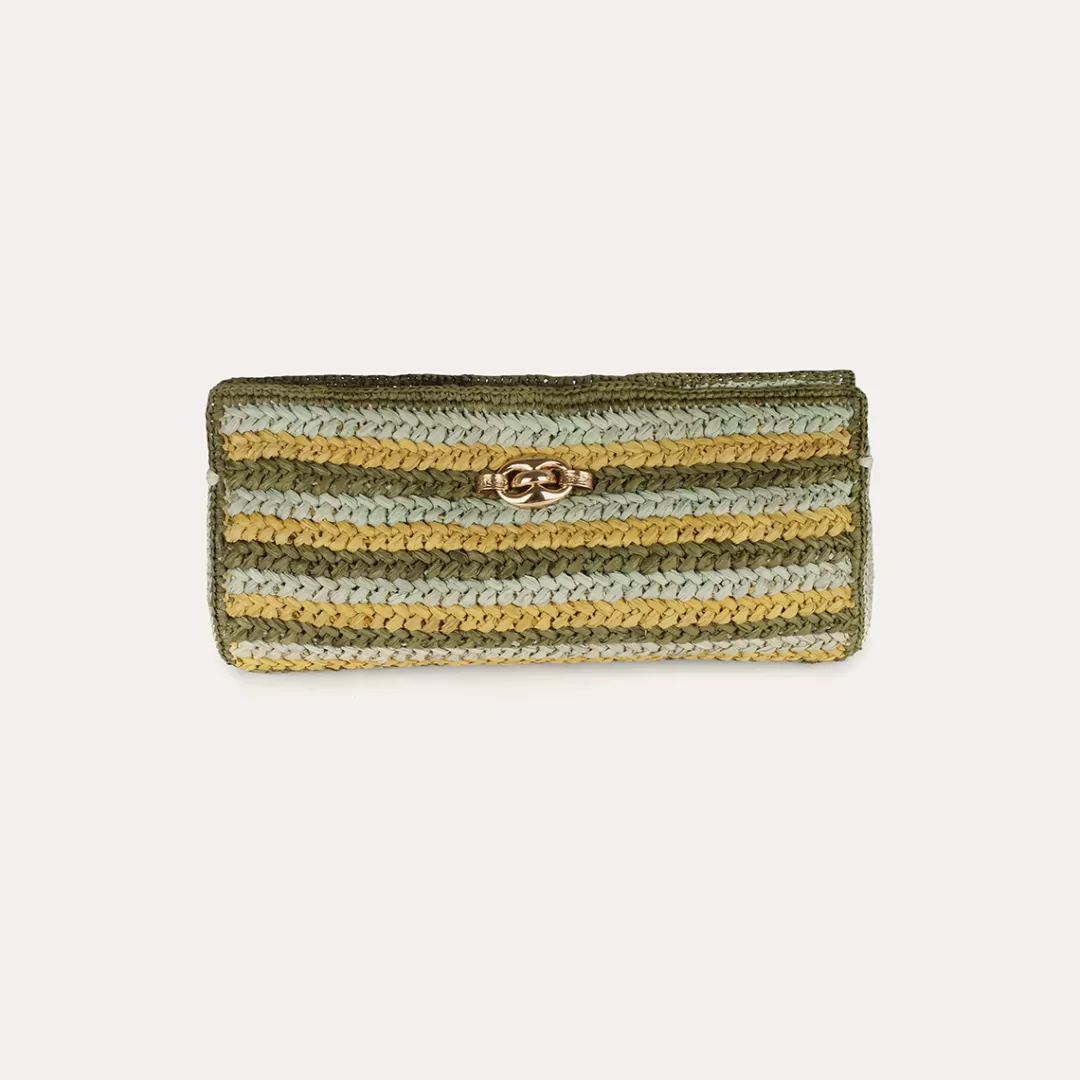 Gas Bijoux Pochette Uptown Raphia