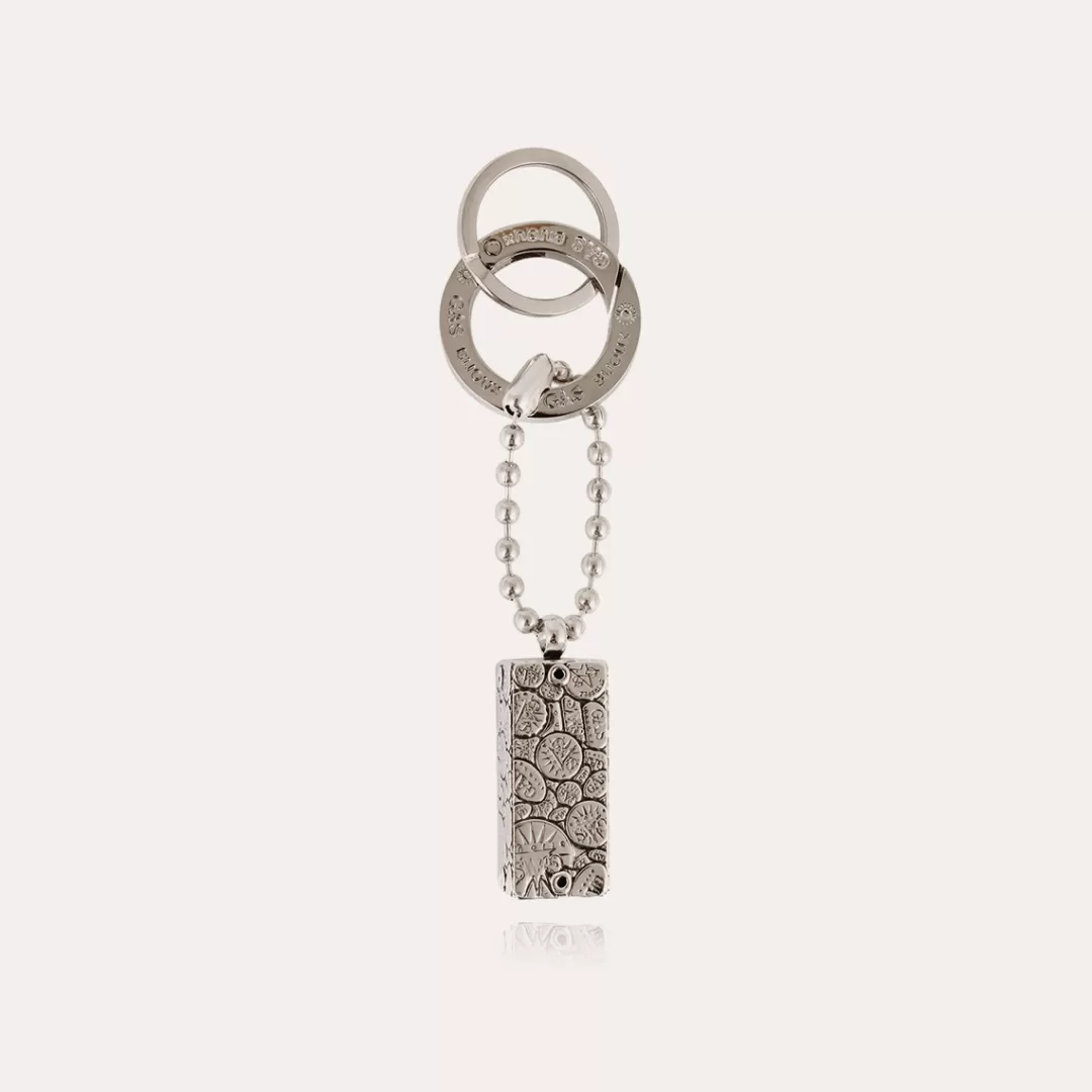 Gas Bijoux Porte-Cles Cage Bozart Argente