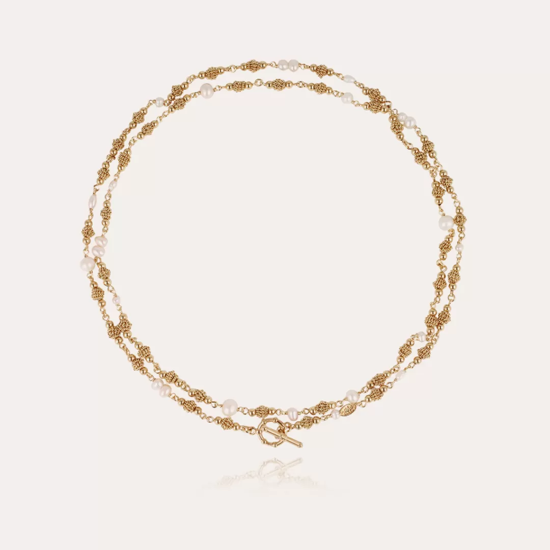 Gas Bijoux Sautoir Rosario Dore