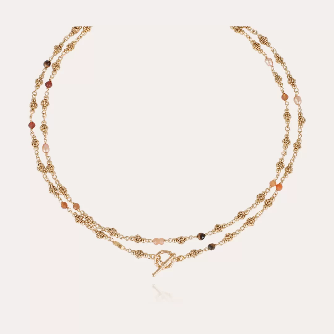 Gas Bijoux Sautoir Rosario Dore