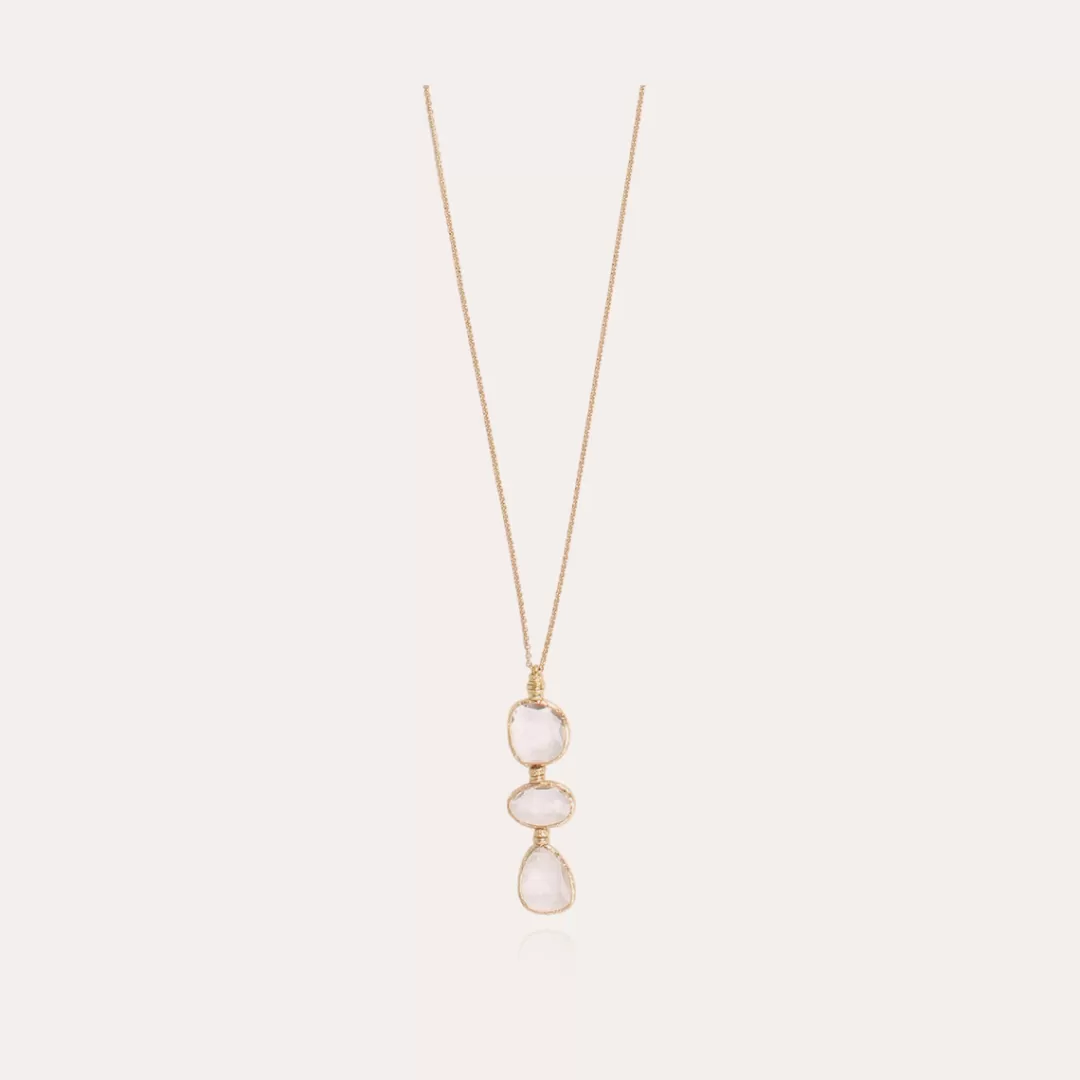 Gas Bijoux Sautoir Sireine Dore-Cristal